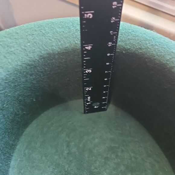 Unbranded Women's Green Wool felt Hat with bow - Picture 9 of 9